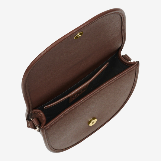 Sac Bandoulière Demi-Lune Maya Mode – Édition Camel