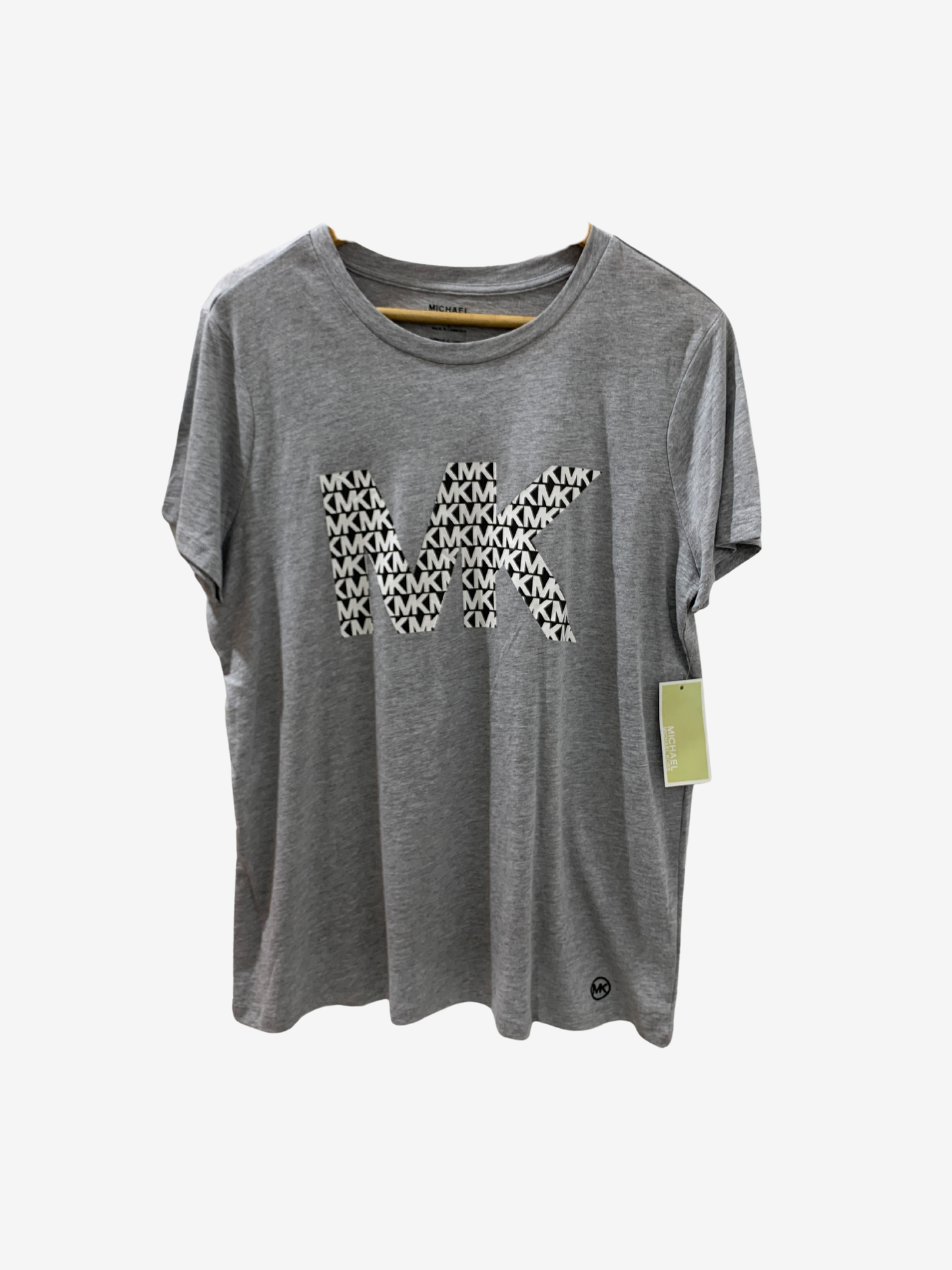 T-shirt gris imprimé graphique – Élégance urbaine Maya Mode