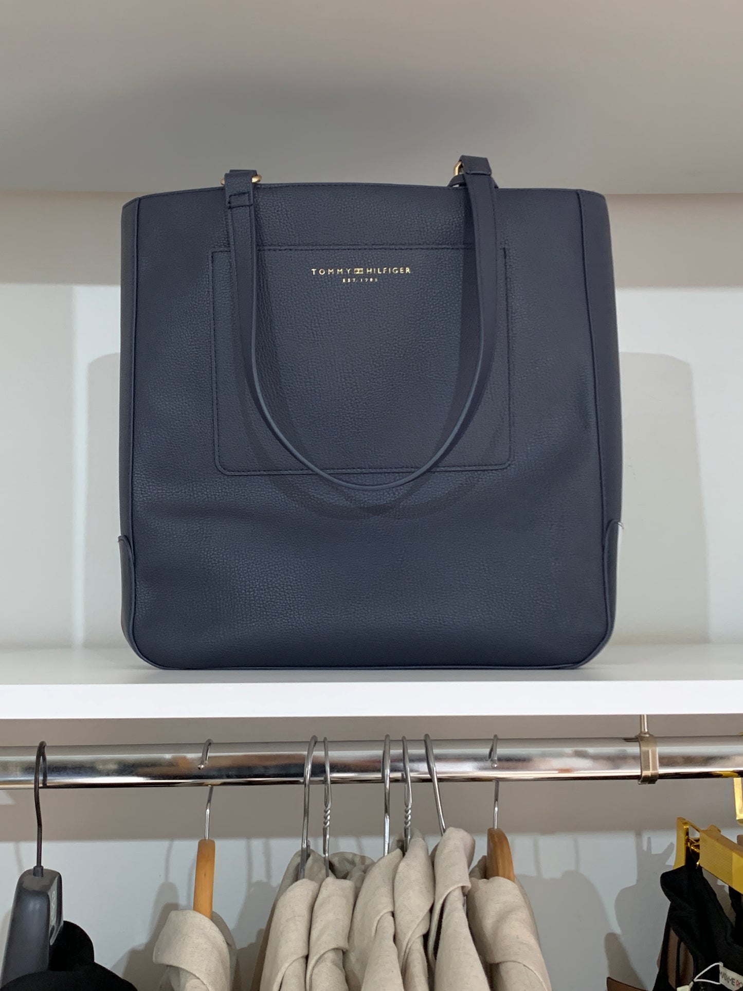 Grand cabas bleu marine – Élégance quotidienne Maya Mode