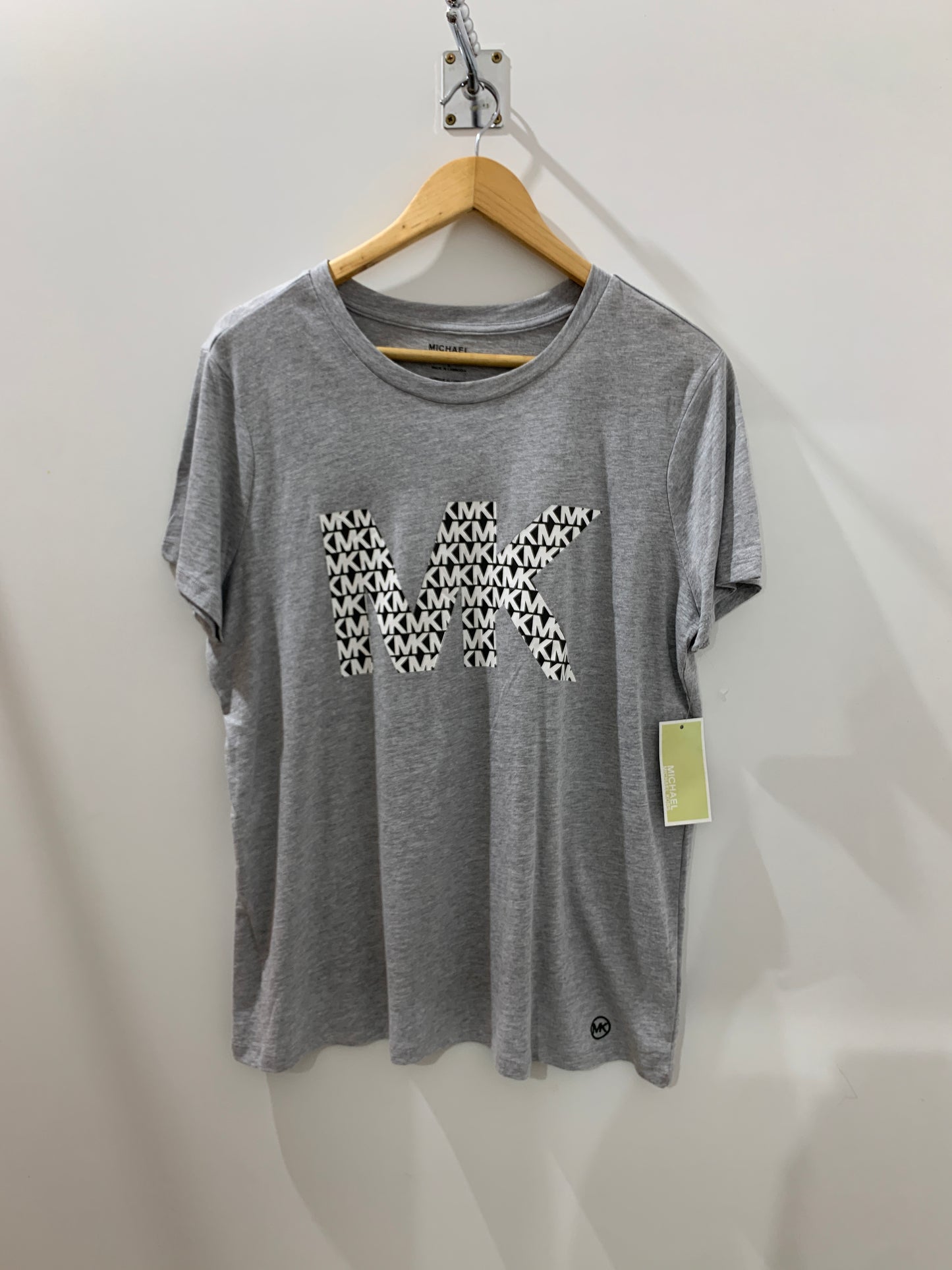T-shirt gris imprimé graphique – Élégance urbaine Maya Mode