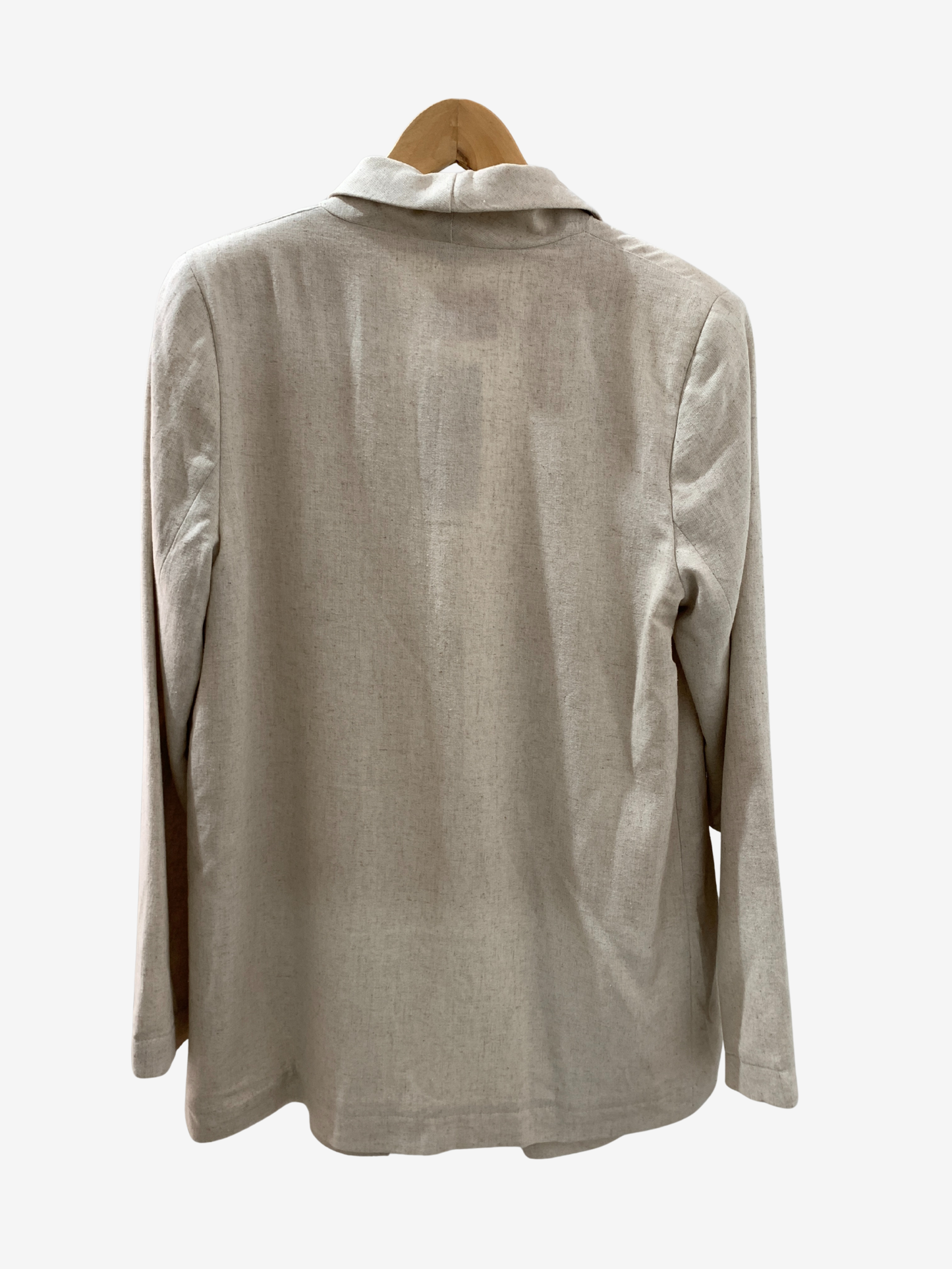 Veste beige fluide – Élégance naturelle by Maya Mode