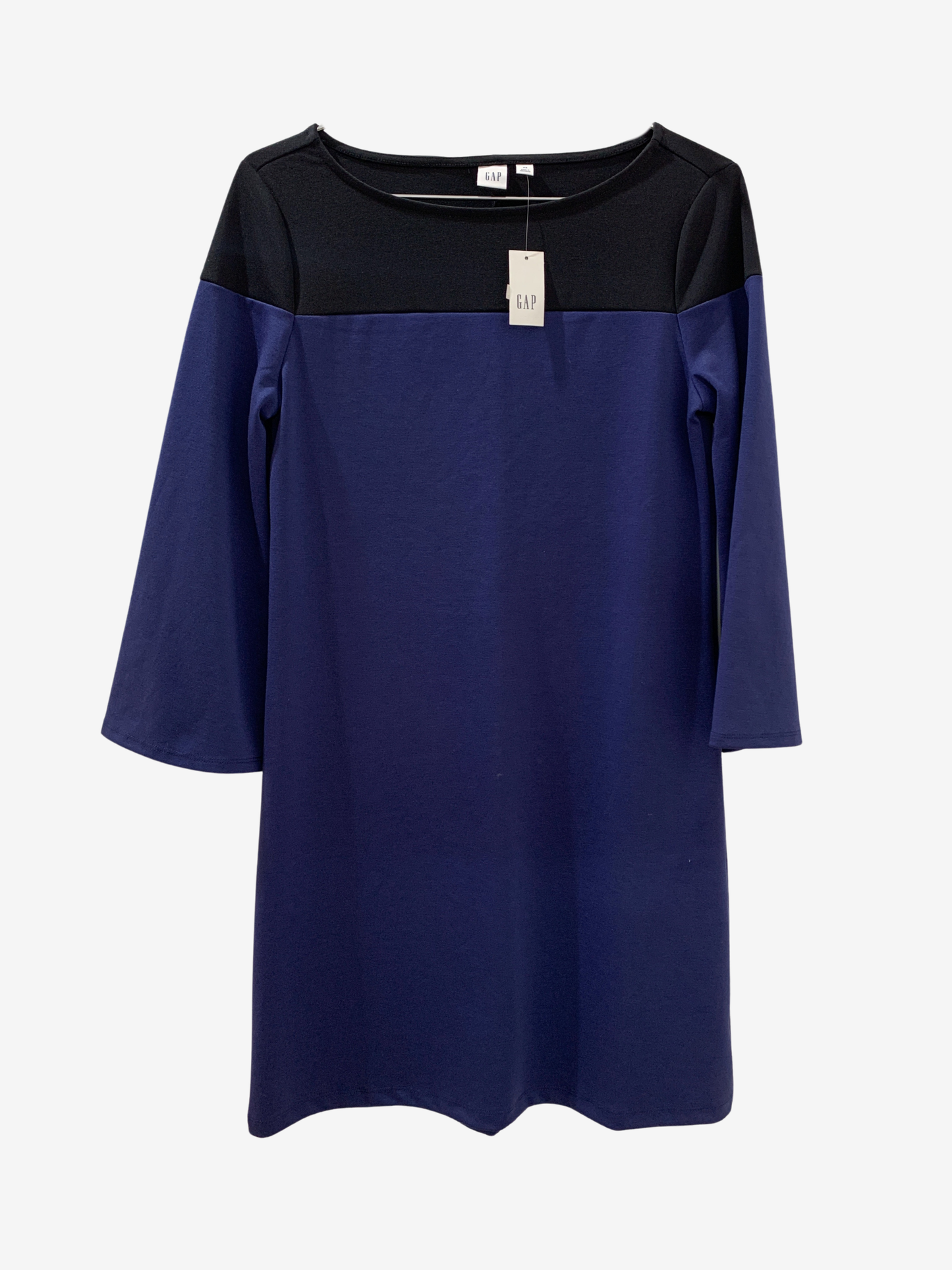 Robe bicolore bleu nuit – Simplicité raffinée Maya Mode
