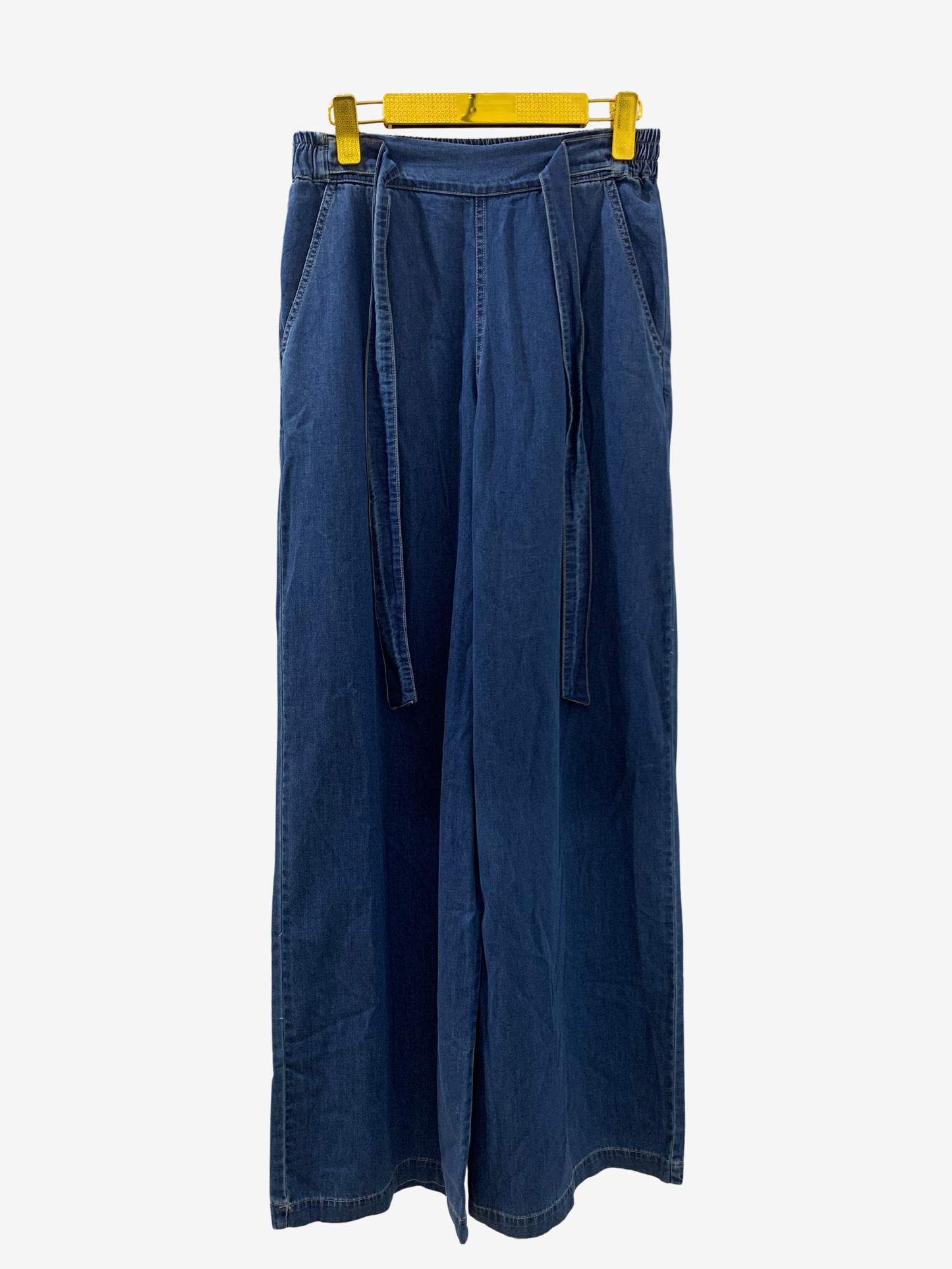 Pantalon large en denim fluide – Élégance décontractée Maya Mode