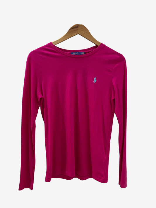 Haut fuchsia à manches longues – Élégance simple sélection Maya Mode