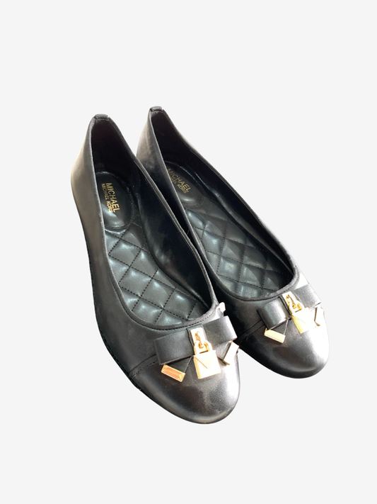 Ballerines noires à nœud doré – Sélection intemporelle Maya Mode