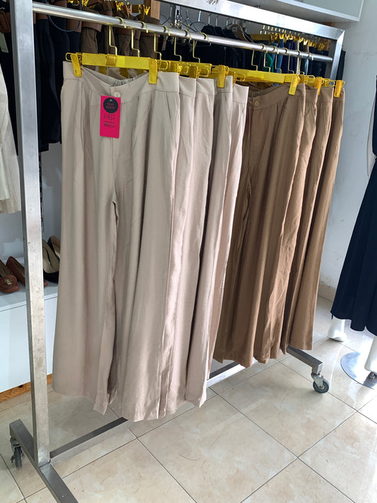 Pantalon fluide taille haute – Élégance naturelle Maya Mode