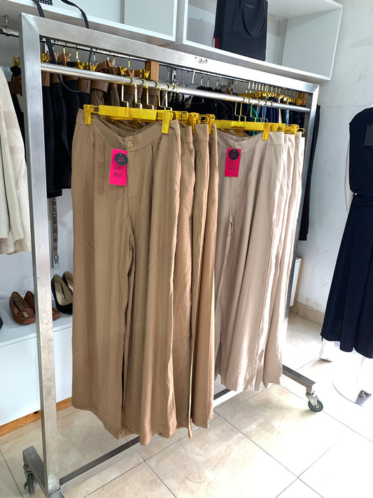 Pantalon fluide taille haute – Élégance naturelle Maya Mode