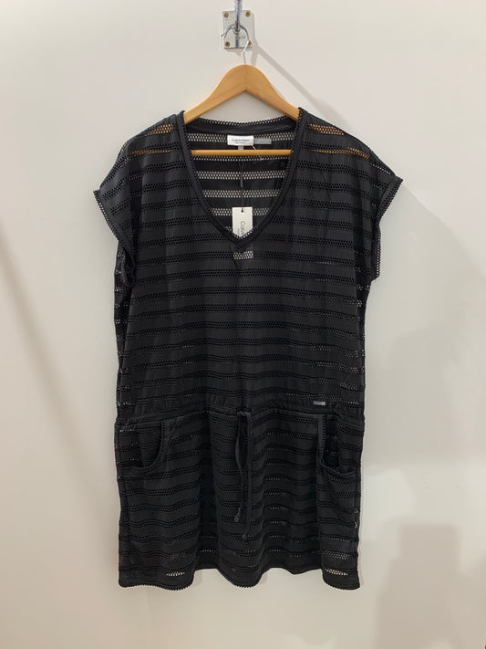 Tunique légère noire à pompons – Élégance fluide Maya Mode