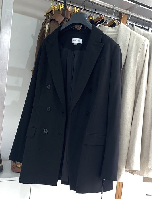 Veste tailleur noire oversize – Élégance moderne Maya Mode
