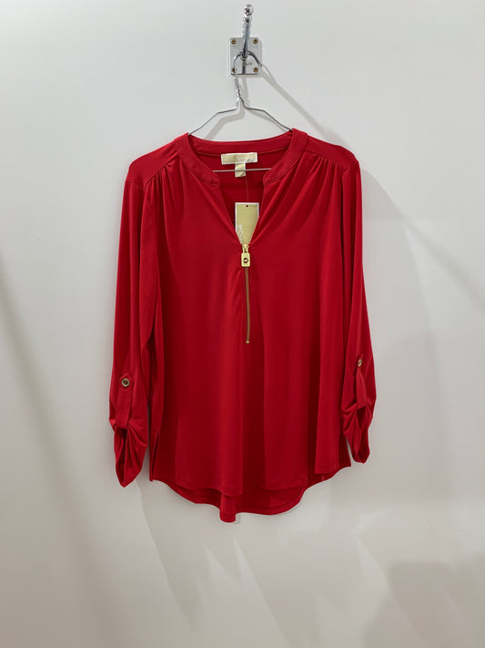 Blouse rouge éclatante – Audace urbaine Maya Mode